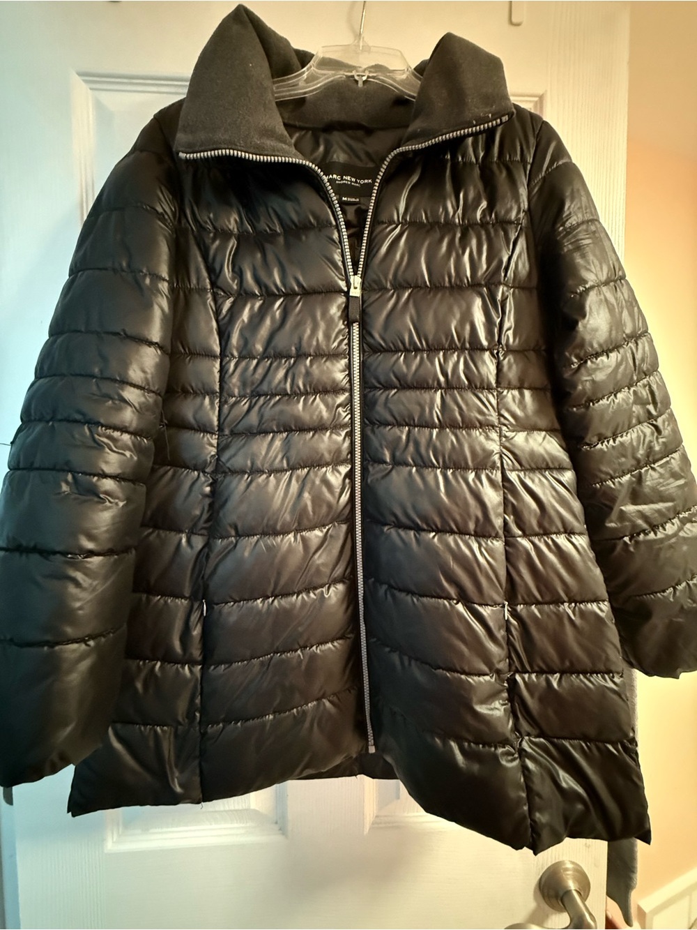 Marc New York Black Quilted Puffer Coat
